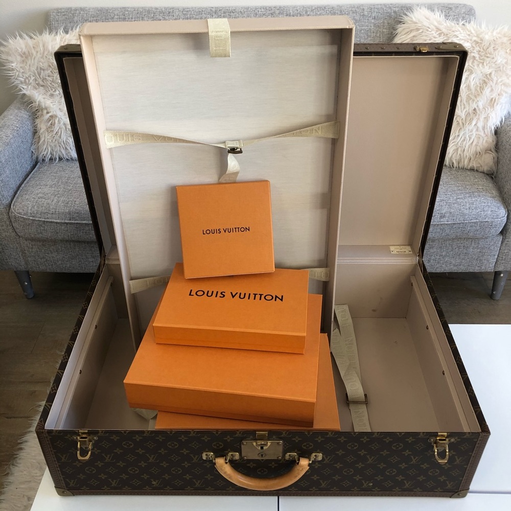 Vintage Louis Vuitton Alzer 80 trunk suitcase mono